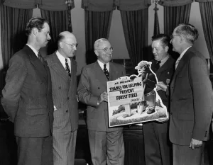 Smokey Bear, the iconic character behind the U.S.D.A. Forest Service’s wildfire prevention campaign, has been supported by every U.S. president since Harry Truman.