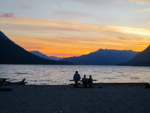 Lake Wenatchee State Park offers great sunset views, not to mention hiking trails, water sports, and RV camping.
