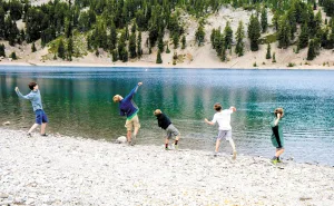 Skipping rocks is a fun skill to learn, practice, and try to perfect.
