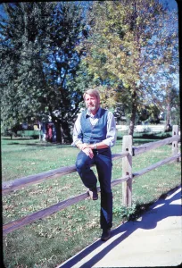 FMCA member Allen Ross, shown here in the 1980s, converted a 1954 school bus into a family adventure vehicle.