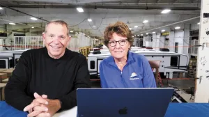 Since 2012, Mike and Jennifer Wendland have explored myriad aspects of RV life, sharing what they’ve learned through social media, e-books, articles, and more. Here, they tour an RV factory.