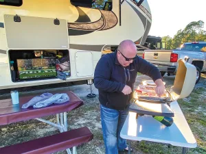 Make “no fuss” the theme of your tailgate menu, with snacks and other foods that can be grilled or prepared ahead.