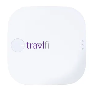The TravlFi Journey1 LTE Wi-Fi hot spot searches for and connects to the strongest cellular signal, regardless of the network.