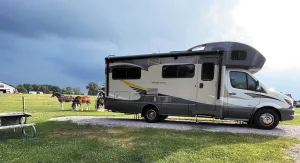 Tiffany Warman spent time in the country in Shipshewana, Indiana, at a campground that’s next to an Amish farm.