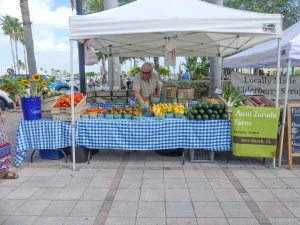 Downtown Fort Pierce has hosted a Saturday farmers market since 1997.