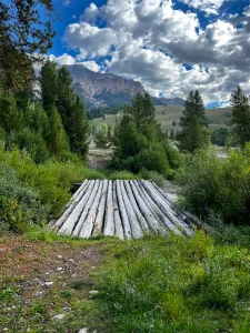 Liz and Roger Brisson especially enjoyed Ketchum, Idaho, including this spot near Billy's Bridge.