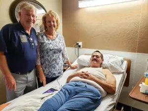 Hospitalized unexpectedly, Kerry Bounds reached out to the FMCA family for help and received a visit from the Milners.
