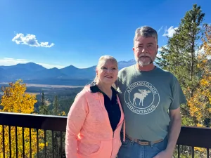A fellow FMCA member introduced Cynthia to Lyle Phillips, a recently widowed gentleman, at the FMCA convention in Gillette, Wyoming.