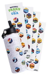 Let's Wander National Parks Bucket List water bottle