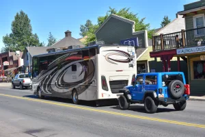 Motorhomes that tow another vehicle require more frequent oil changes.