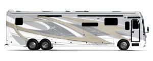 Fleetwood has positioned the all-new 2025 45-foot Palisade as its flagship motorhome, one step above the Discovery LXE.