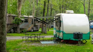 At times, the line between what is classified as a campground or a resort is blurred, but amenities tend to be more basic at campgrounds.