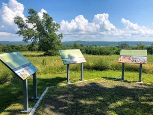 At Melanson Settlement National Historic Site, a loop trail reveals the vista enjoyed by the Acadians of the 1700s.