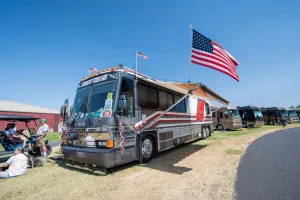 Larry and Dannette Larsh own the 1985 MCI 102-A-3 tour bus used by country music icon Tammy Wynette during the latter part of her career and have turned it into a rolling tribute to the singer-songwriter. The couple has collected a variety of memorabilia to display inside the coach.