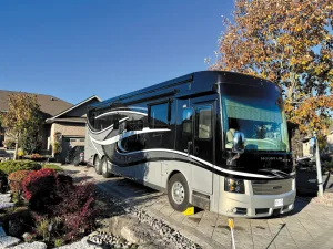 Doug and Tanya carry on the family RVing tradition with their own diesel-pusher motorhome. 