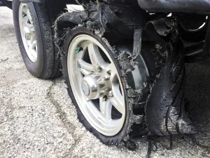 A TPMS can give an early warning and often help to prevent bigger tire issues such as this.