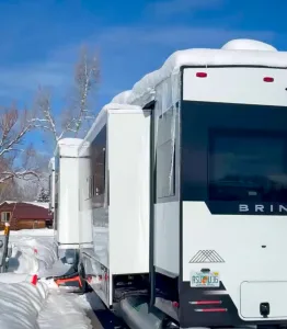 1) A series of still shots from a video depict the True Topper in action.