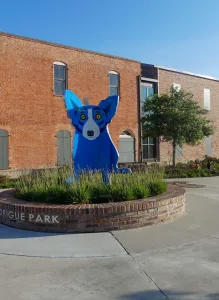 New Iberia resident George Rodrigue gained fame for his “Blue Dog” paintings.