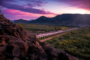 Twilight colors bathed the Gillespie Dam near Gila Bend, Arizona, in this photo shared by Mark Fagan. 