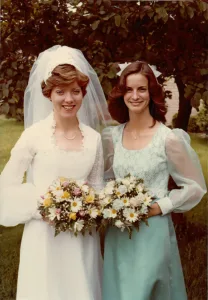 Joy married shortly after college graduation in 1978, and Beth served as her maid of honor. The following year, the roles were reversed for Beth’s wedding.