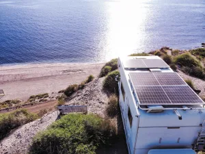 Solar panels can help to extend your stay when boondocking.