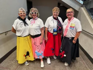 ladies in poodle skirts
