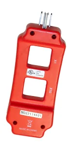 A commercially available 120-volt breakout box is necessary to test for current flow amperage.