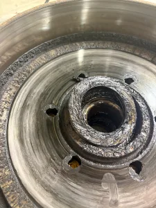  The seals, which look like washers, secure the inner bearings inside the drums.