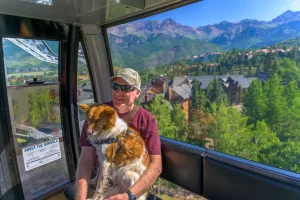 Cities offer adventures, too, such as the dog-friendly gondola rides in Telluride, Colorado.