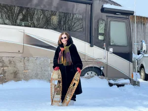 Winter temperatures dipped well below zero in Québec’s Pontiac County when Jane and Patrick Kierans lived there in their Winnebago Tour motorhome.