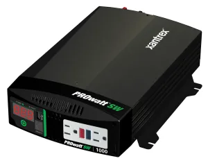 The Xantrex PROwatt SW 2000 inverter is one example of a small inverter that can power appliances in an RV.